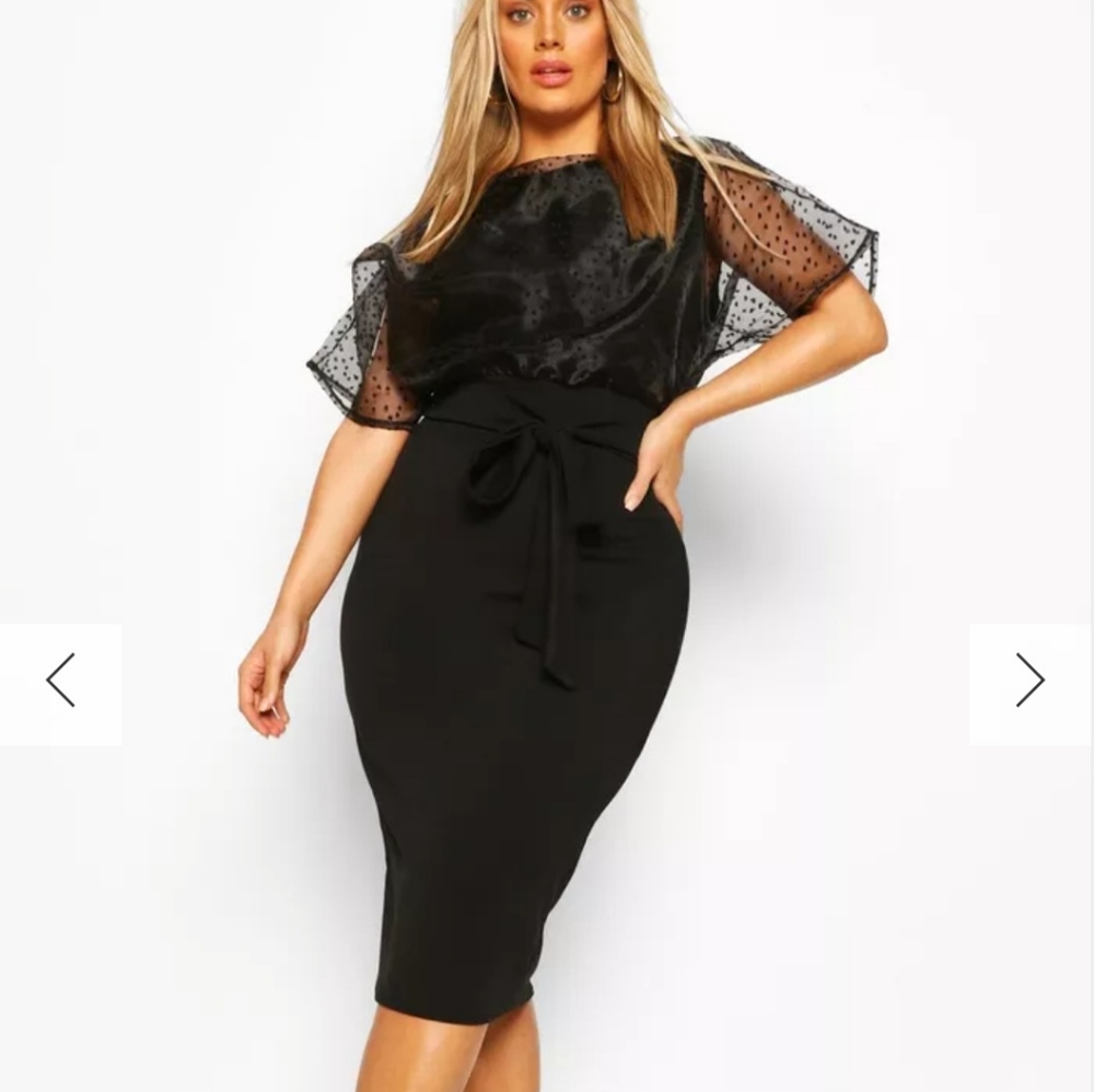 Little black Midi(Curve hugger!!) Plus size